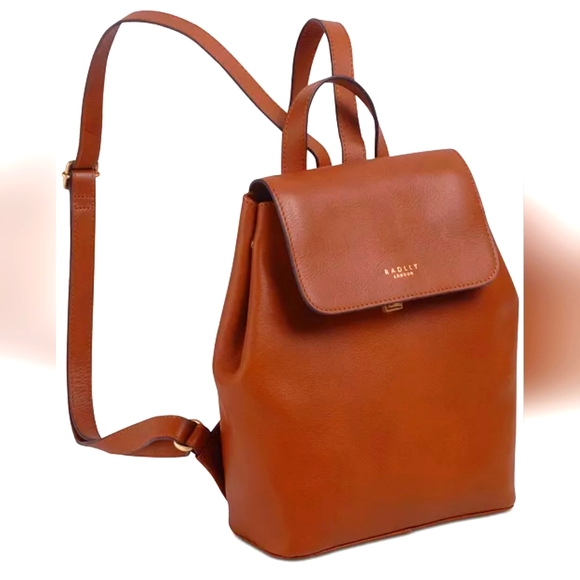 Radley London Medium Sandler Camel Street Flapover Backpack - Picture 4 of 12